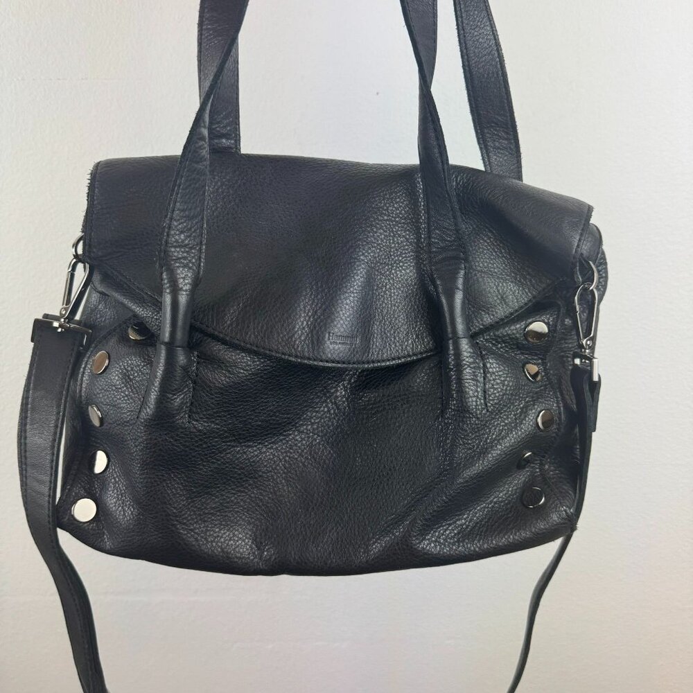 Hammitt Shawn Black Leather Bag with Gunmetal Finnish - Picture 4 of 8